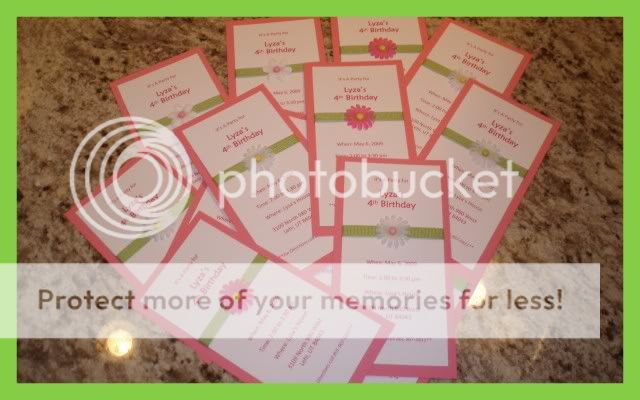 Lyza's Bday Invites