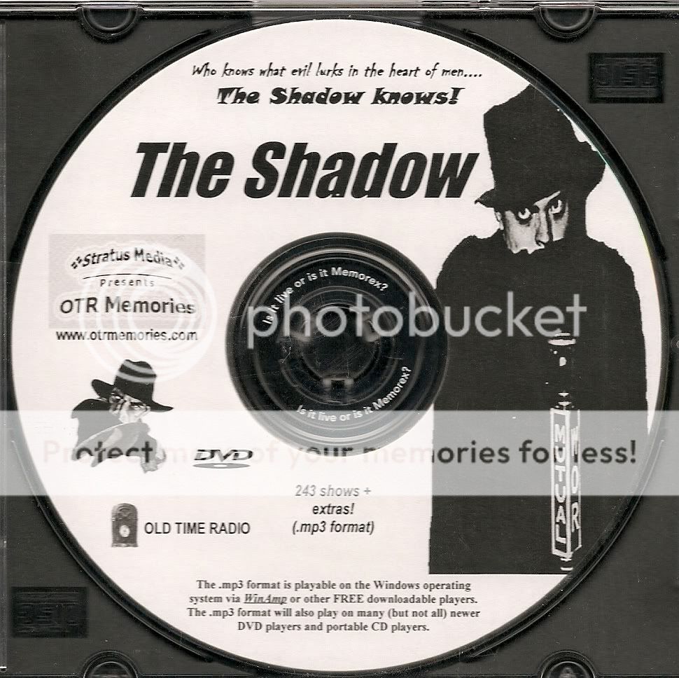 The Shadow 243 Shows Old Time Radio in MP3 Format OTR on 1 DVD eBay